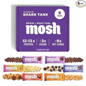 MOSH Protein Bars Variety Pack – 6 Count