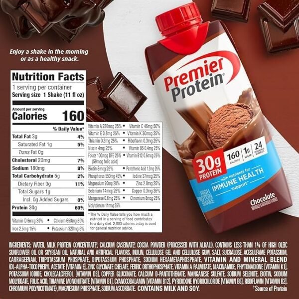 Premier Protein Shake Chocolate 30g - Image 2