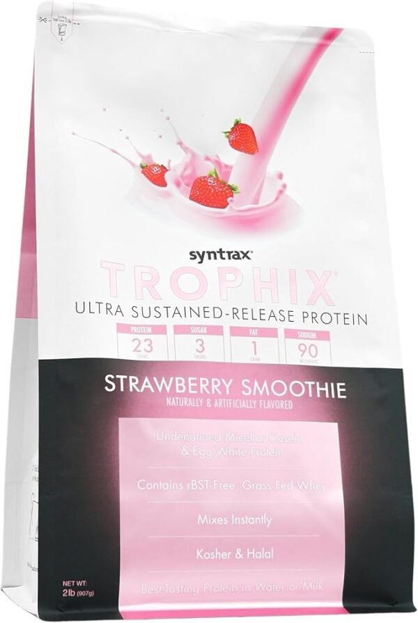 Trophix Protein Blend, Strawberry Smoothie - Image 3