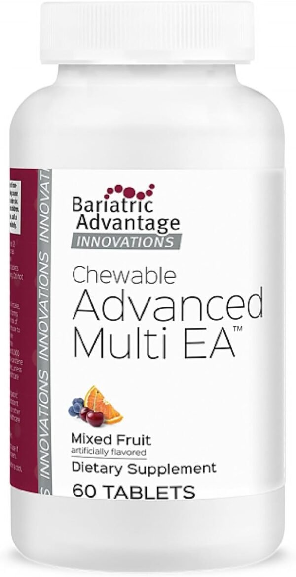 Bariatric Advantage Chewable Multi EA with Iron – 60 Count