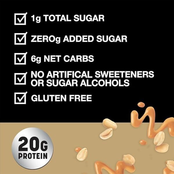 KIND Protein MAX Bars – Caramel Peanut Crisp – 12 Count - Image 4