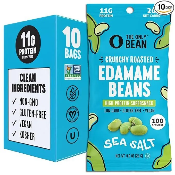 The Only Bean Edamame Snack, 10 Pack
