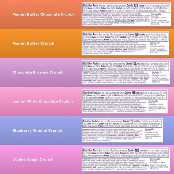 MOSH Protein Bars Variety Pack – 6 Count - Image 3