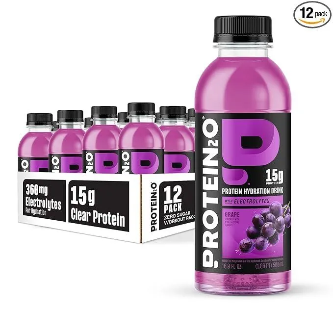 Protein2o Hydration Drink, Grape Flavor