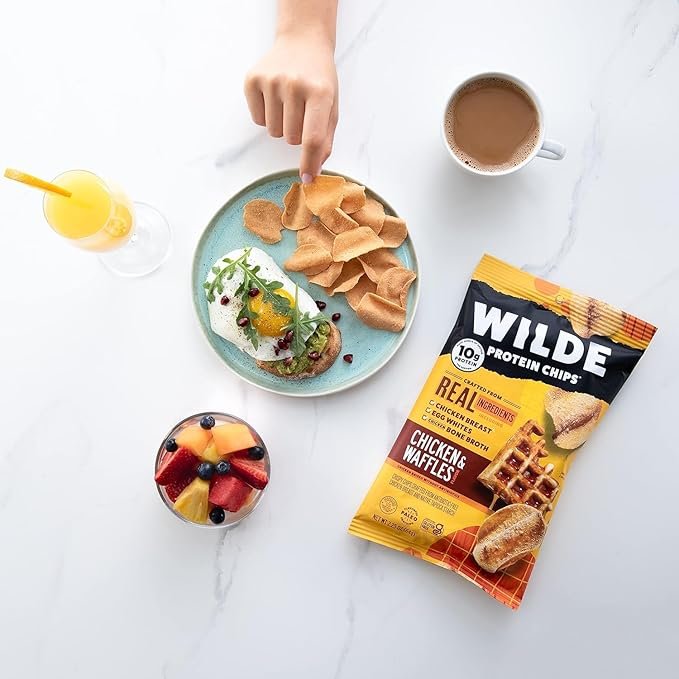 WILDE Protein Chips – Chicken & Waffles – 12 Pack (1.34oz) - Image 3