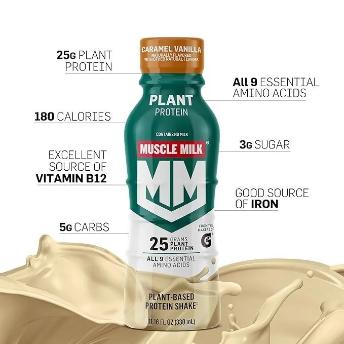 Muscle Milk Plant Shake, 12 Pack - Image 2