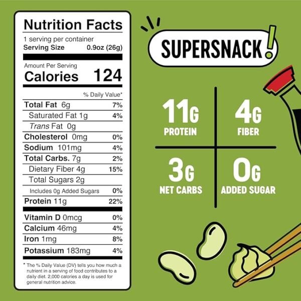 The Only Bean Wasabi Edamame, 10 Pack - Image 2