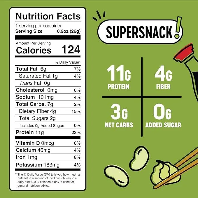 The Only Bean Wasabi Edamame, 10 Pack - Image 2