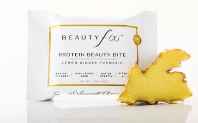 Beauty FX Collagen Protein Bars – Lemon Ginger Turmeric – 12 Pack