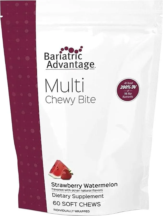 Bariatric Advantage Multi Chewy Bite – Strawberry Watermelon – 60 Count