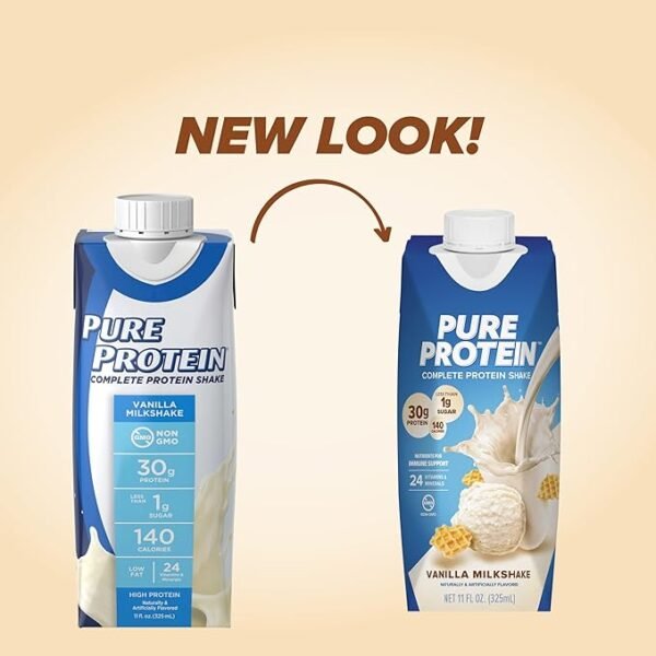 Pure Protein Shake Vanilla 30g - Image 6