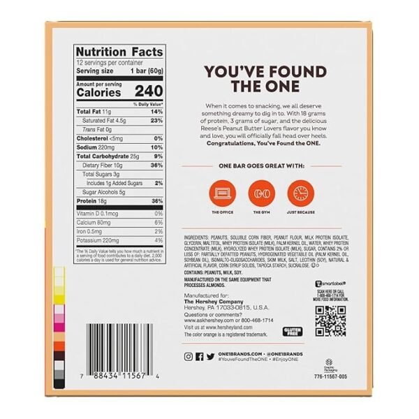 ONE Protein Bars – Peanut Butter Lovers – 12 Count - Image 5