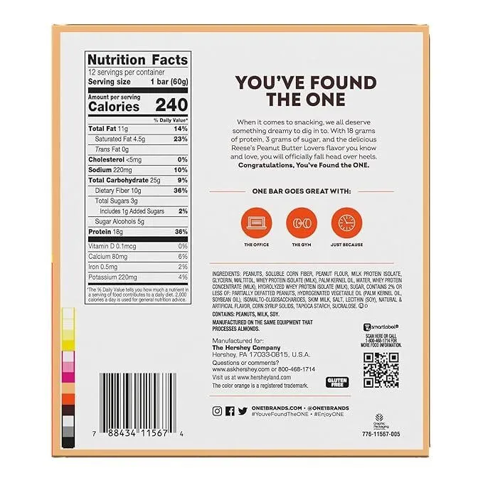 ONE Protein Bars – Peanut Butter Lovers – 12 Count - Image 5