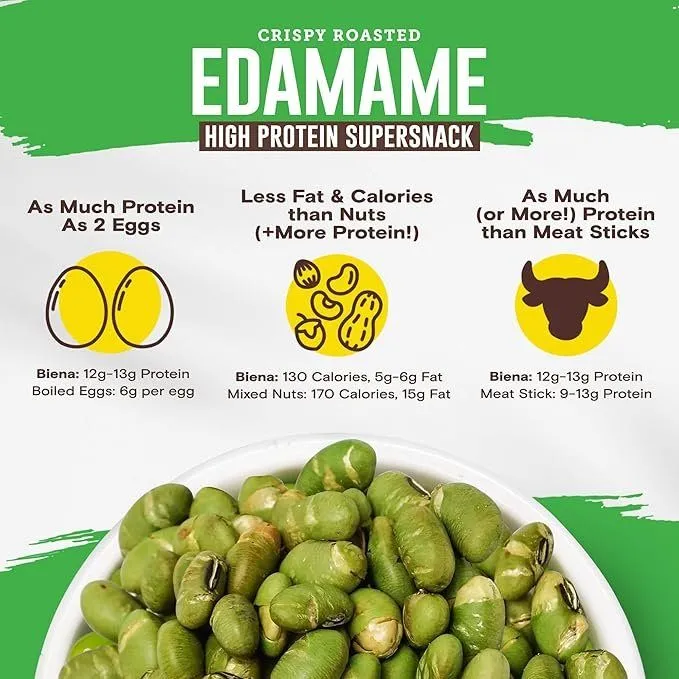 Biena Roasted Edamame Beans Variety 18 Pack - Image 4