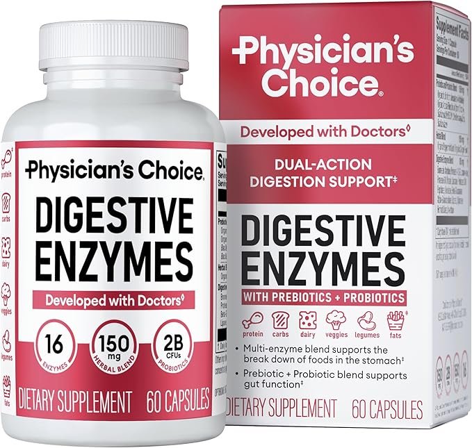 Digestive Enzymes + Probiotics, Gut Health
