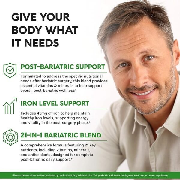 Bariatric Multivitamin with 45mg Iron - Image 3