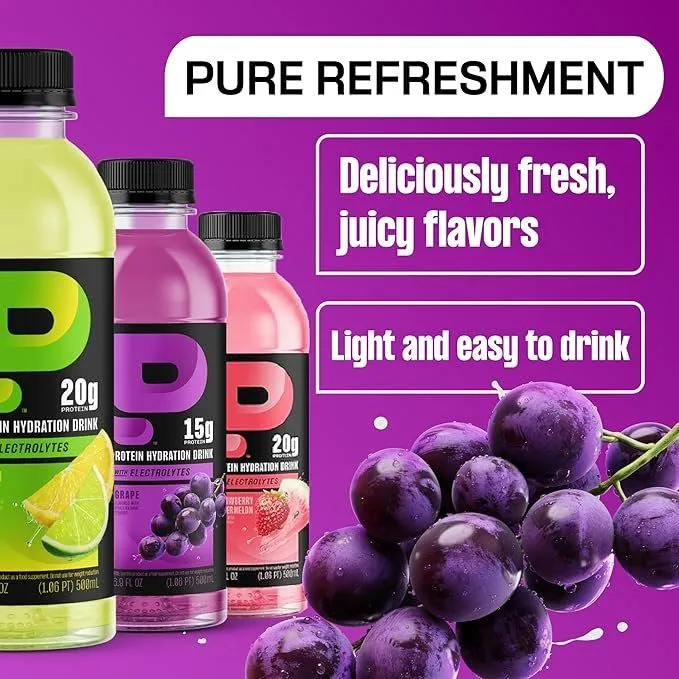 Protein2o Hydration Drink, Grape Flavor - Image 4