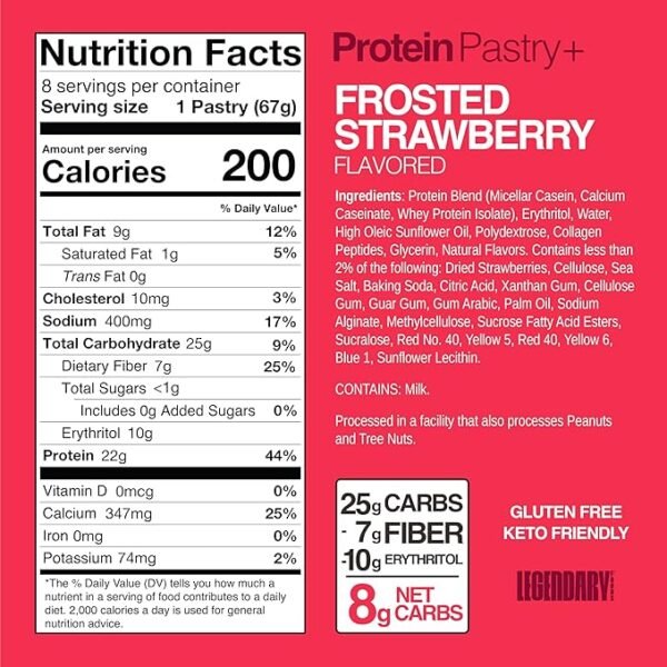 Legendary Foods Protein Pastry Strawberry 22g - Image 2