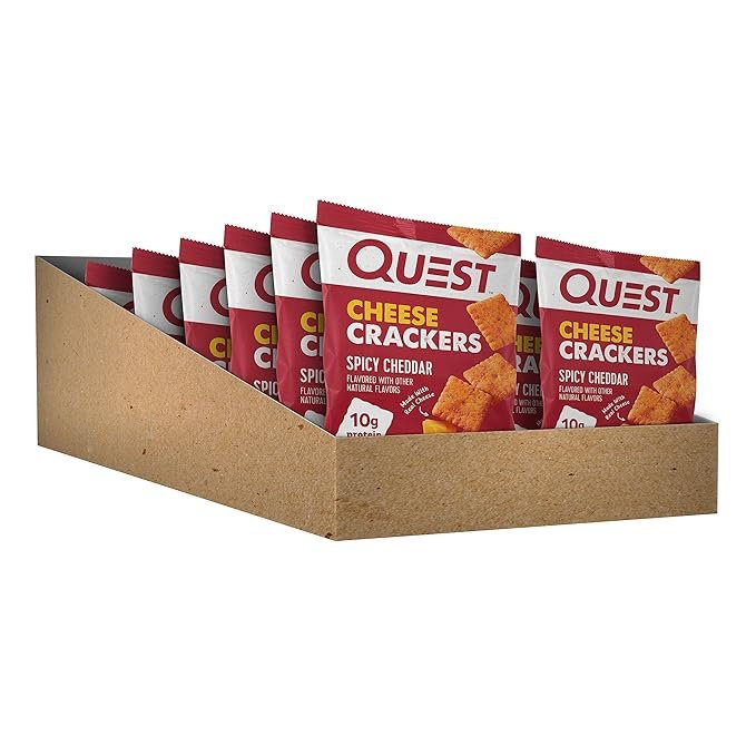 Quest Cheese Crackers Spicy Cheddar – 12 Pack - Image 3