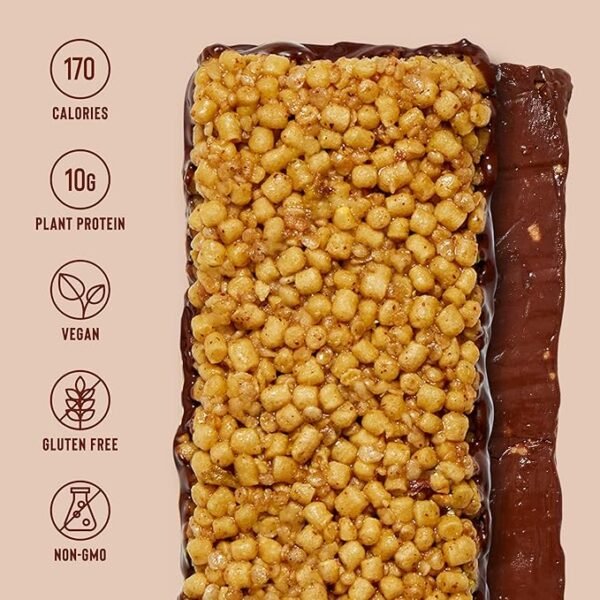 Mezcla Puff Crispy Protein Bars – Hazelnut Chocolate – 12 Pack - Image 3