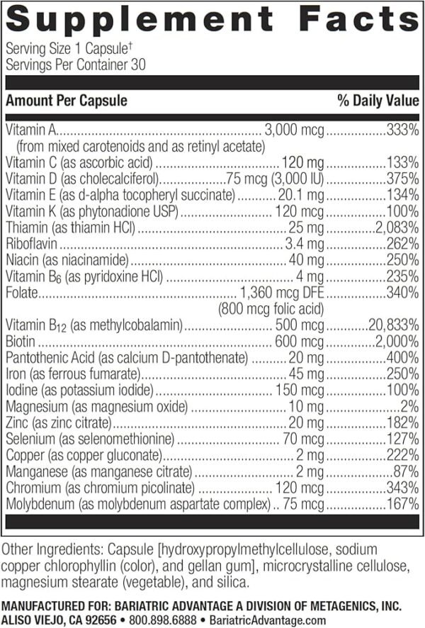 Bariatric Ultra Solo Multivitamin with Iron - Image 2