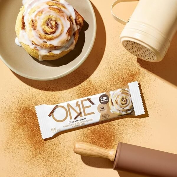 ONE Protein Bars Cinnamon Roll – 12 Count - Image 6