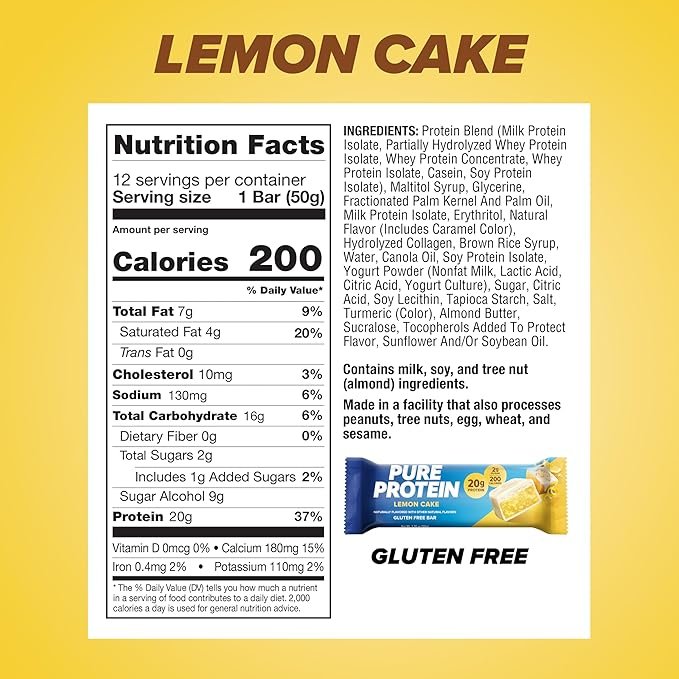 Pure Protein Bars Lemon Cake 12 Pack - Image 2