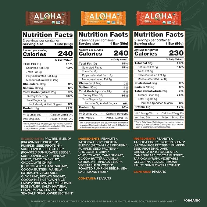 ALOHA Protein Bars – 3 Flavor Variety Pack – 12 Count - Image 5
