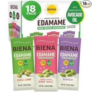 Biena Roasted Edamame Beans Variety 18 Pack