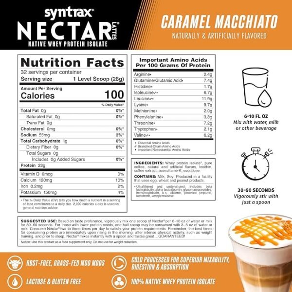 Nectar Lattes Protein, Caramel Macchiato - Image 3