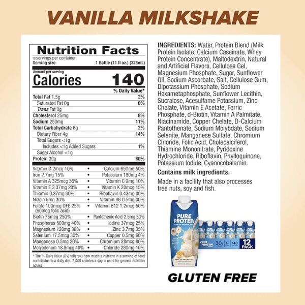 Pure Protein Shake Vanilla 30g - Image 2