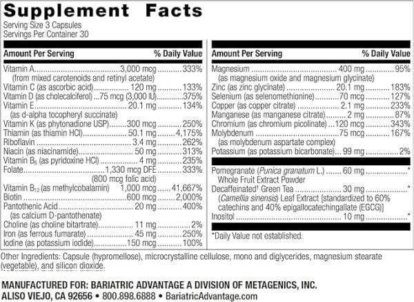 Bariatric Advantage Ultra Multivitamin with Iron - Image 2