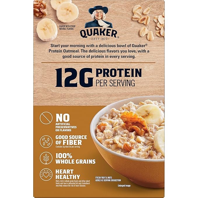 Protein Instant Oatmeal, Banana Nut - Image 7
